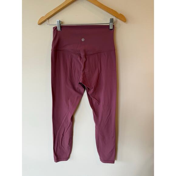 Lululemon Align II Leggings 6 Maroon Athleisure Gym Yoga Running High Waist - Picture 2 of 8